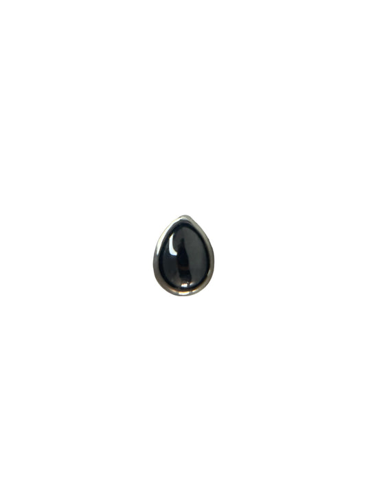 Figura opal c/ rosca titanio ASTM F136 - Accesorio gota piedra onix