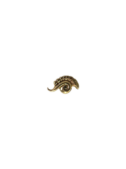 Accesorio oro 18k solido c/ rosca - Casco gladiador oro 18k