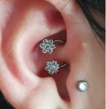 Barbell titanio ASTM F136 - Circular barbell rosca frontal 14G