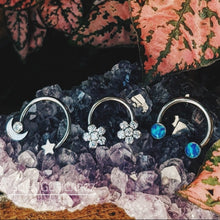 Barbell titanio ASTM F136 - Circular barbell rosca frontal 14G