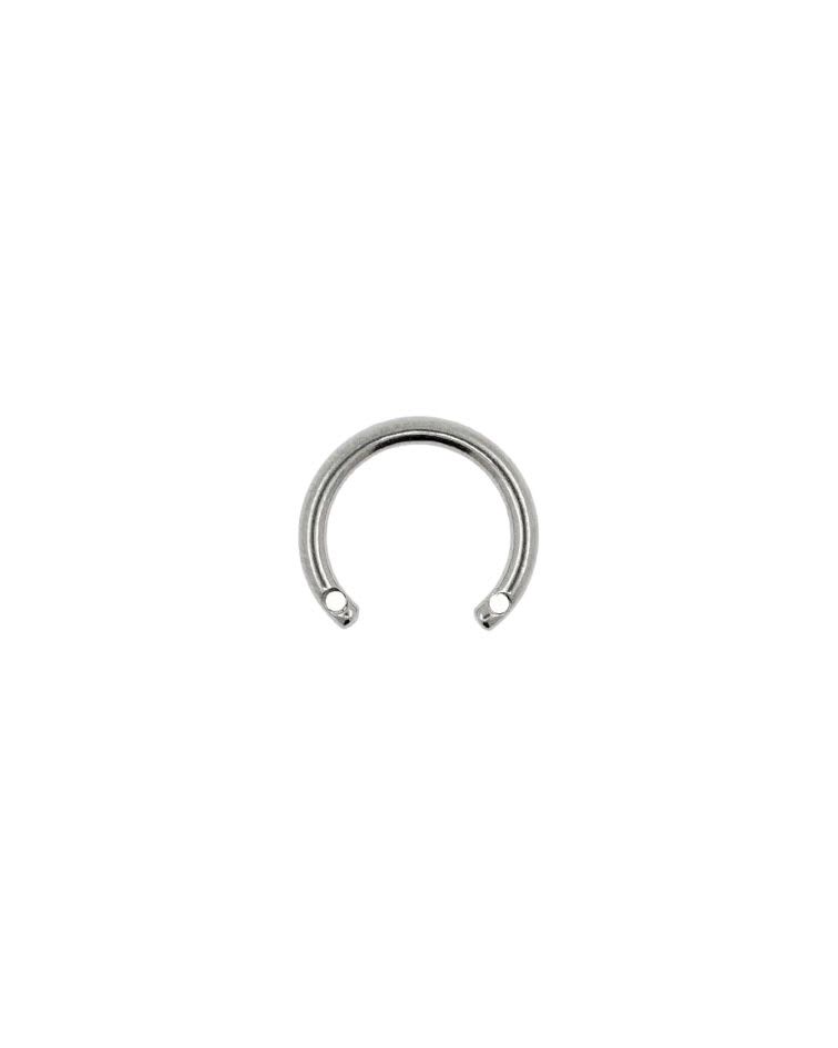 Barbell titanio ASTM F136 - Circular barbell rosca frontal 16G