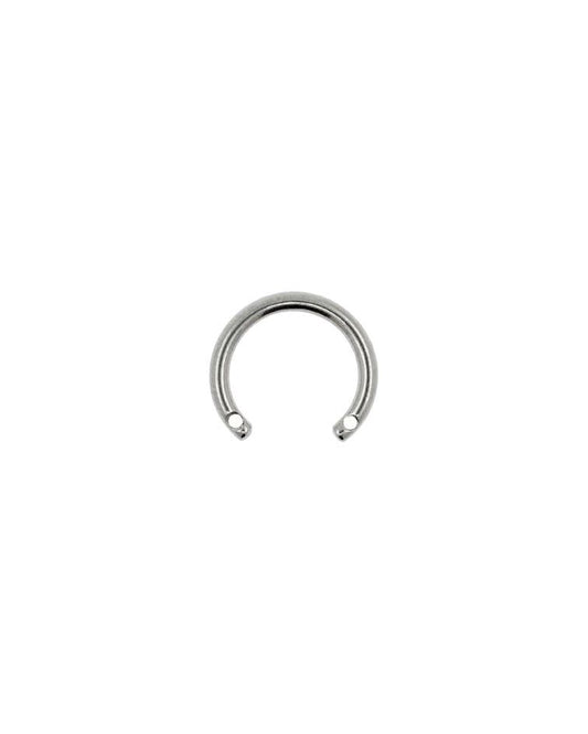 Barbell titanio ASTM F136 - Circular barbell rosca frontal 16G