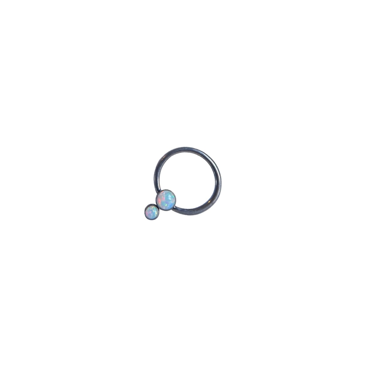 Accesorio cautivo titanio ASTM F136 - Disco cautivo pendulo opal blanco