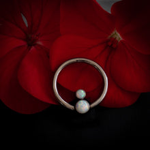 Accesorio cautivo titanio ASTM F136 - Disco cautivo pendulo opal blanco