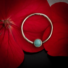 Accesorio cautivo titanio ASTM F136 - Disco cautivo piedra turquesa