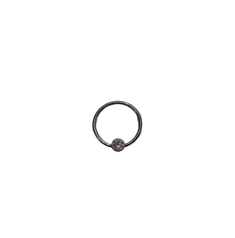 Accesorio captive titanio ASTM F136 - Disco captive zirconia rosa