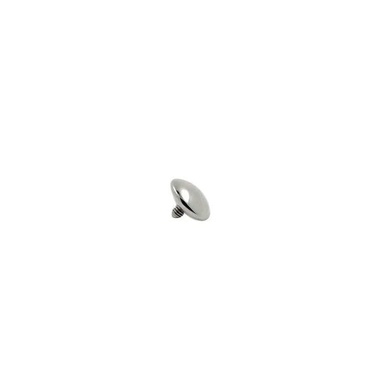 Figura c/ rosca titanio ASTM F136 - Disco redondeado estilo m&m