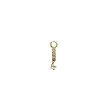 Charm oro 18k - Farah oro 18k - Charm zircon frontal blanco en linea
