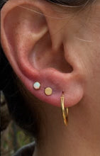 Accesorio c/ pin Oro 14k - Disco plano oro 14k