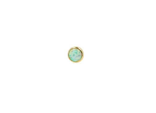 Accesorio c/ pin Oro 14k - Flat Opal oro 14k
