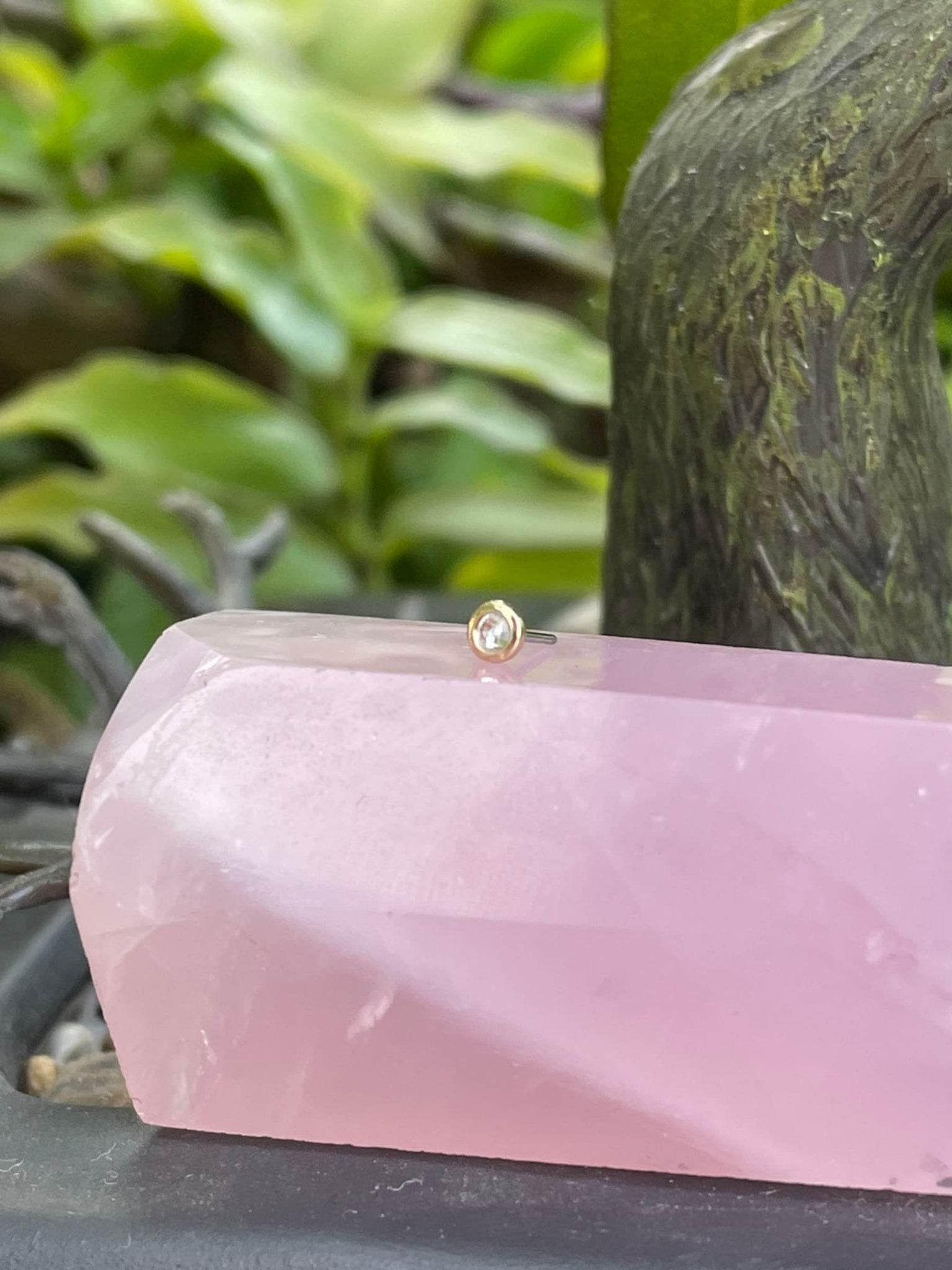 Accesorio c/ pin Oro 14k - Plano swarovski oro 14k