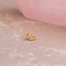 Accesorio con cristales oro 18k c/ rosca - Francesca oro 18k