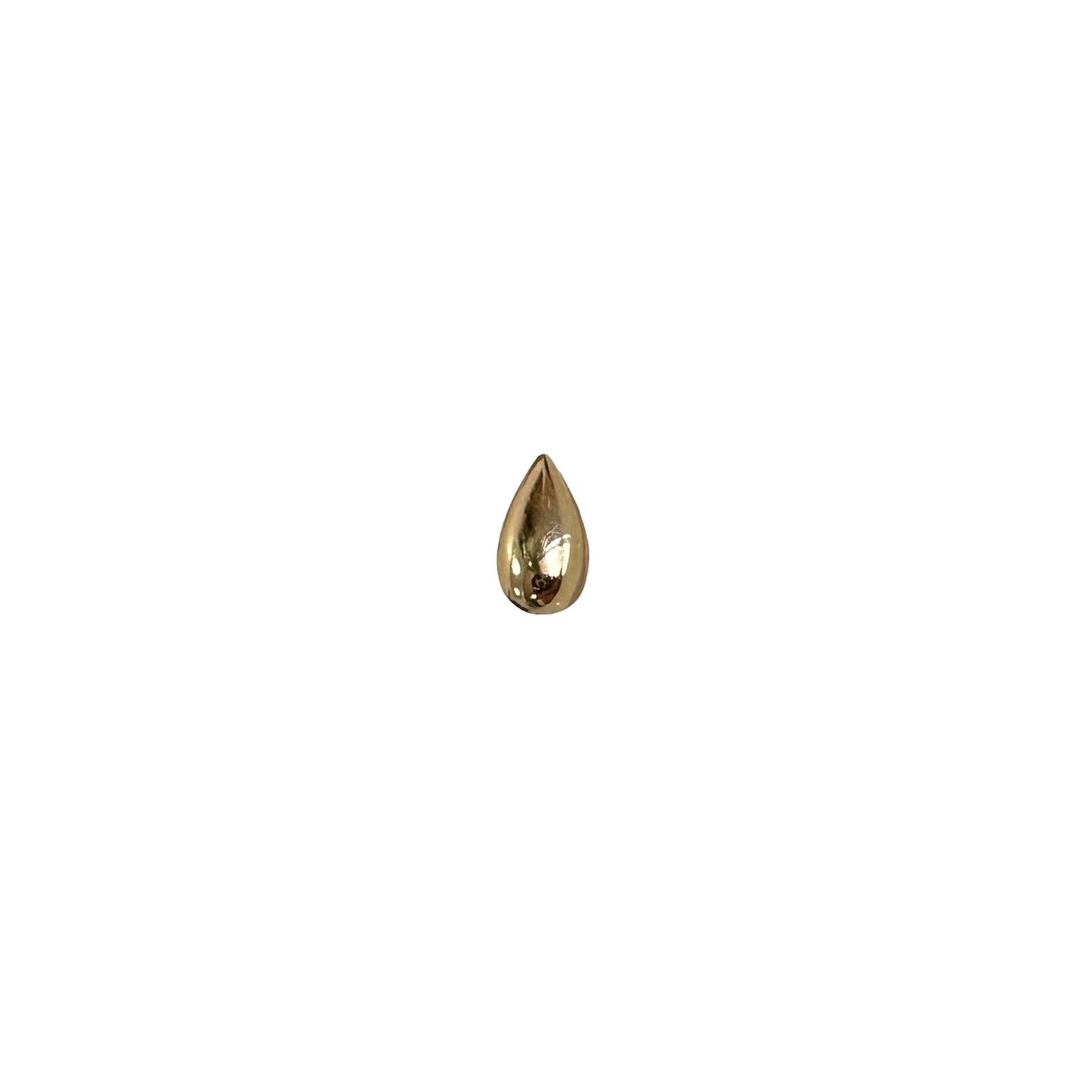 Accesorio oro 18k solido c/ rosca - Gota oro solido - 18 k