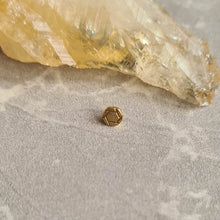 Accesorio oro 18k solido c/ rosca - Hexagono oro 18k