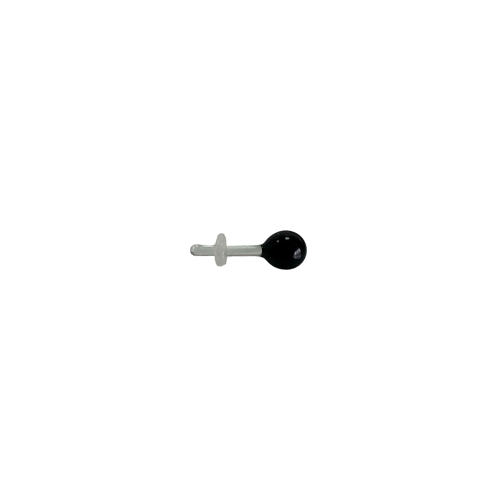 Vidrio de borosilicato - Labret con bola de vidrio borosilicato negro