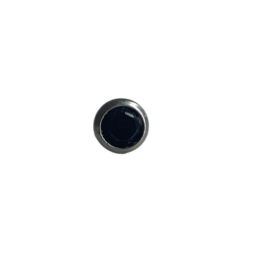 Accesorio gema c/ rosca titanio ASTM F136 - Media bola con zirconia negro