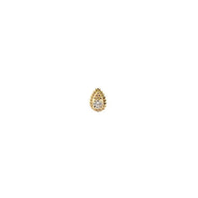 Accesorio c/ pin Oro 14k - Pera milgrain cz Oro 14k