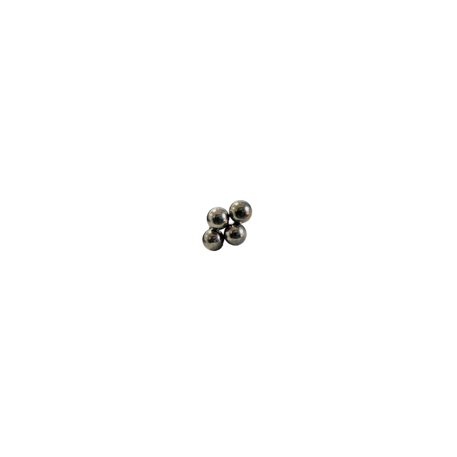 Figura c/ rosca titanio ASTM F136 - Piramide de 4 bolitas