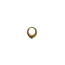Argolla oro 18k - Segment ring solido en punta oro 18k
