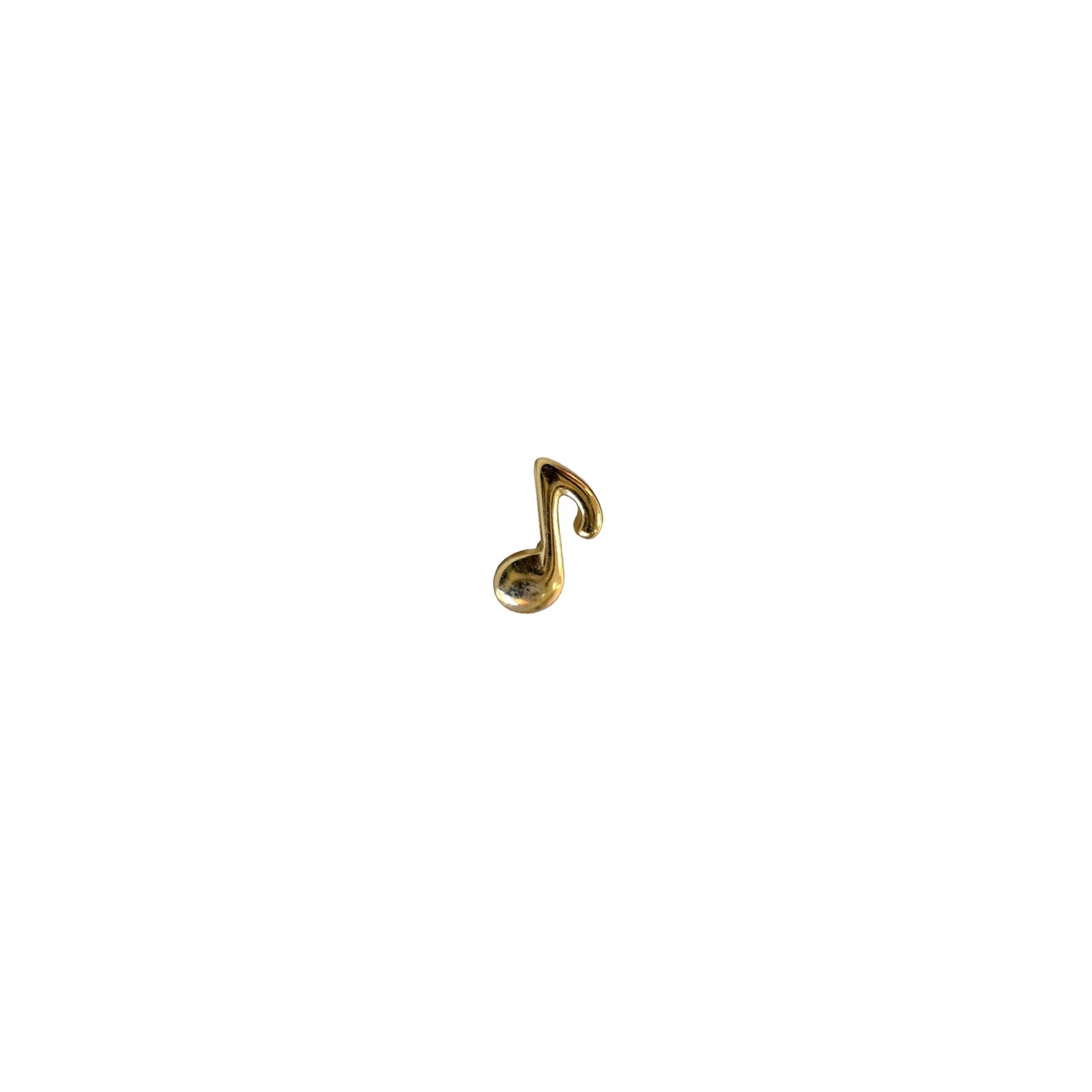 Accesorio c/ rosca oro 14k - Sing oro 14k - Nota musical