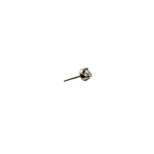 Accesorio c/ pin titanio  ASTM F136 - Zirconia blanco prong set copa threadless o push pin