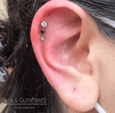 Accesorio prong set c/ rosca titanio ASTM F136 - Zirconia prong set 3 garras blanco