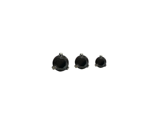 Accesorio prong set c/ rosca titanio  ASTM F136 - Zirconia prong set 3 garras negro