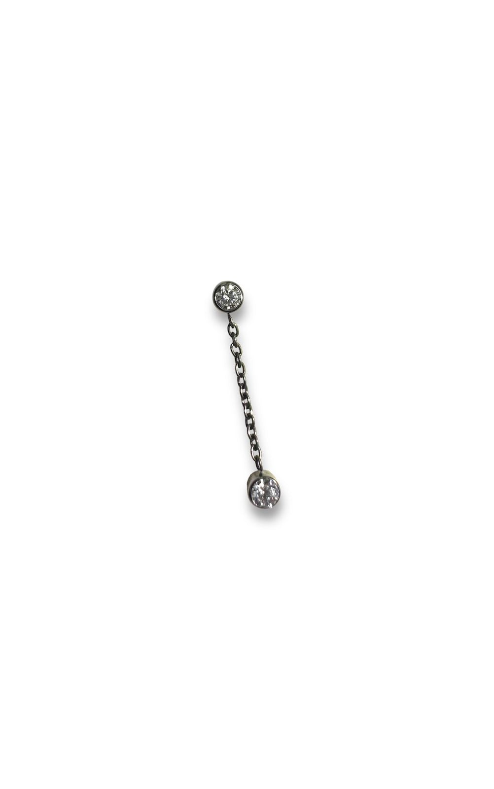 Cadena titanio - Cadena con zircones