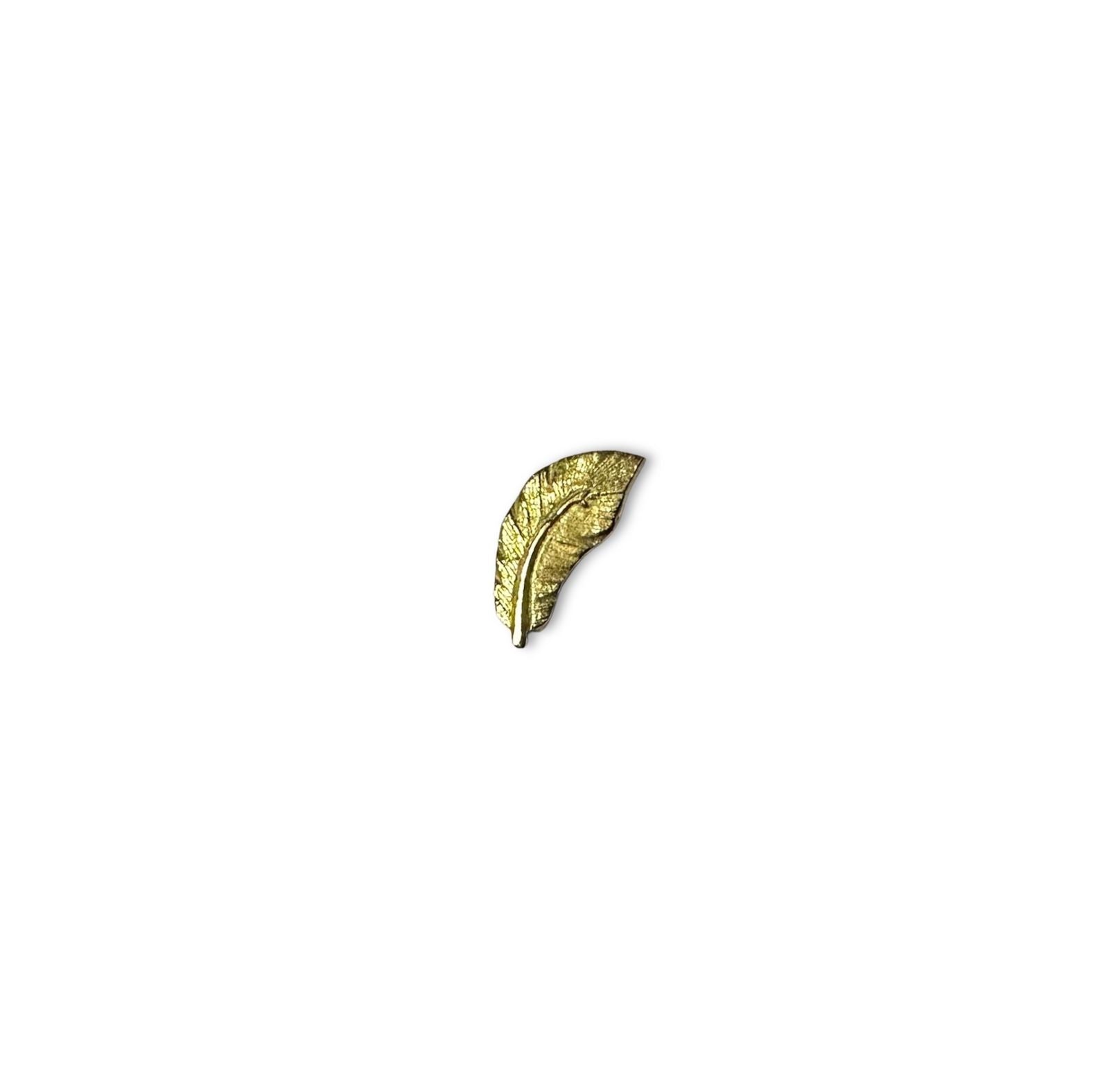 Accesorio c/ pin Oro 18k - Pluma oro 18k Threadless o push pin