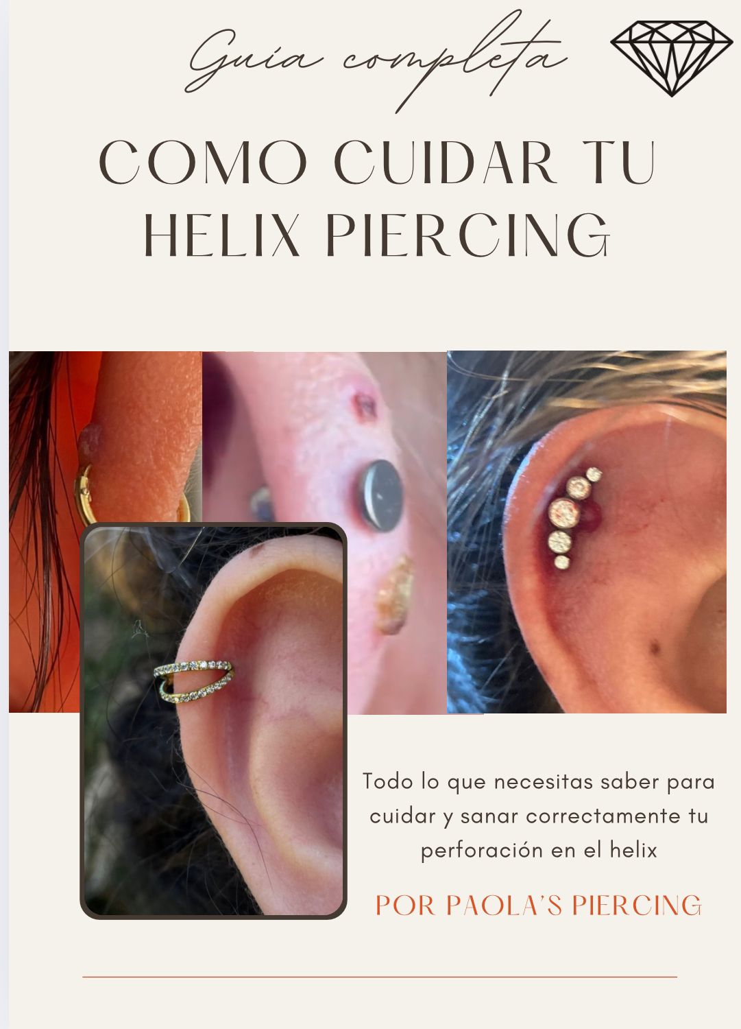 Cómo cuidar tu helix piercing