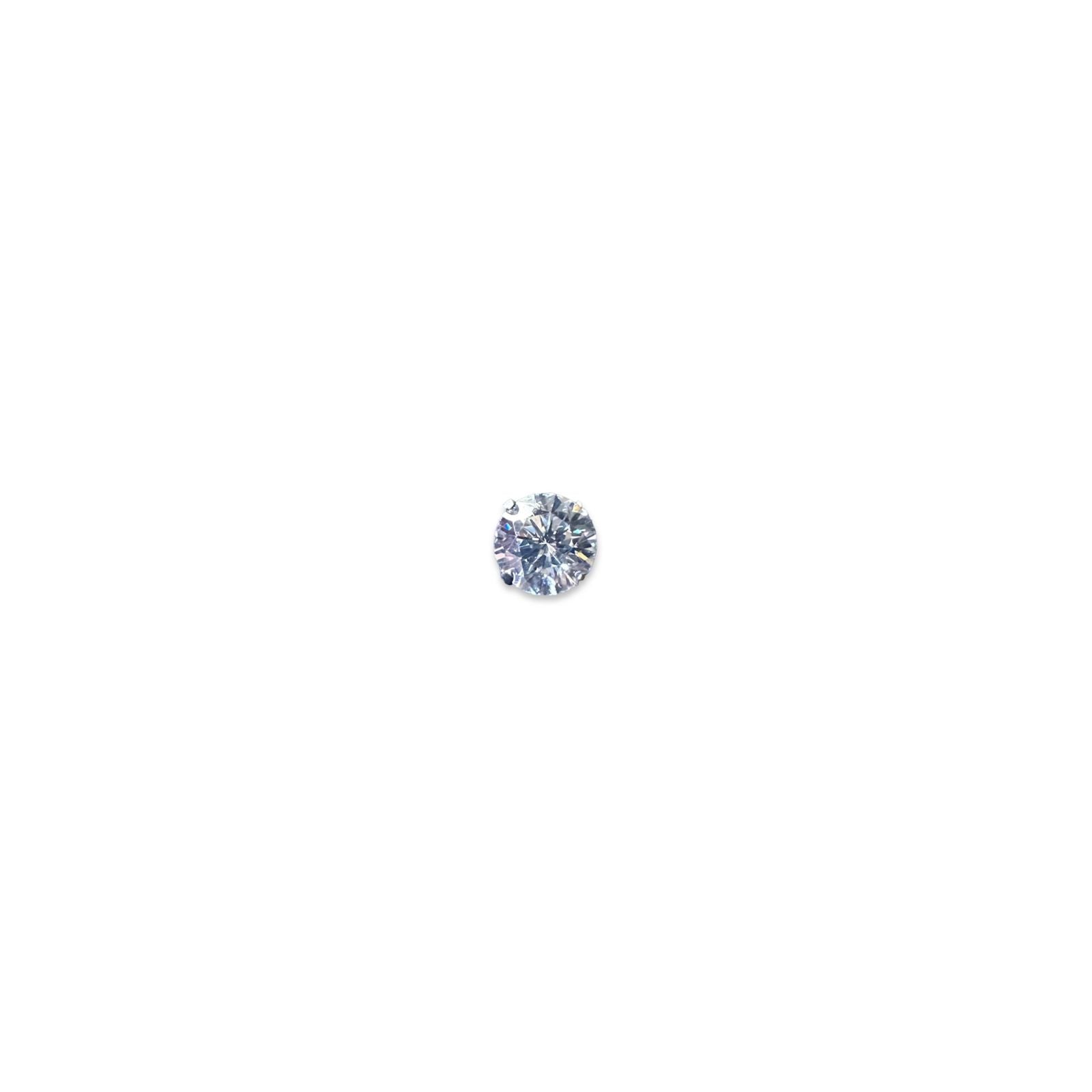 Accesorio c/ pin titanio ASTM F136 - Zirconia prong set 4 garras blanco threadless o push pin