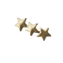Accesorio oro 18k solido c/ rosca - Accesorio triple estrella - Agnes oro 18k