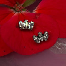 Accesorio minicluster c/ rosca titanio ASTM F136 - Accesorio triple marquise aurora boreal