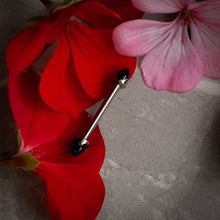 Figura opal c/ rosca titanio ASTM F136 - Accesorio bullet piedra onix