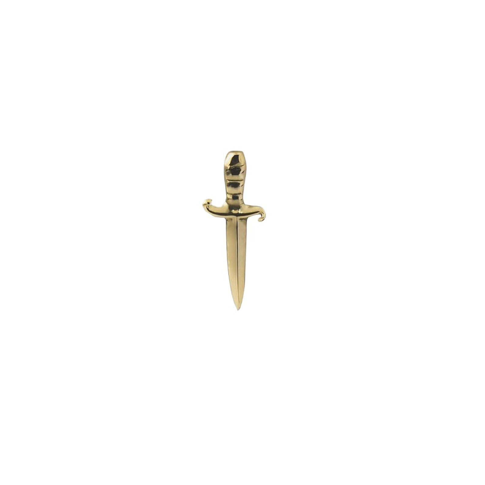 Accesorio oro 18k solido c/ rosca - Daga oro 18k