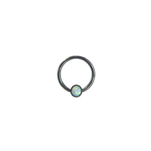 Accesorio captive titanio ASTM F136 - Disco captive opal blanco