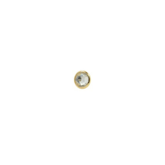 Accesorio c/ pin Oro 18k - Flat diamante - oro 18k