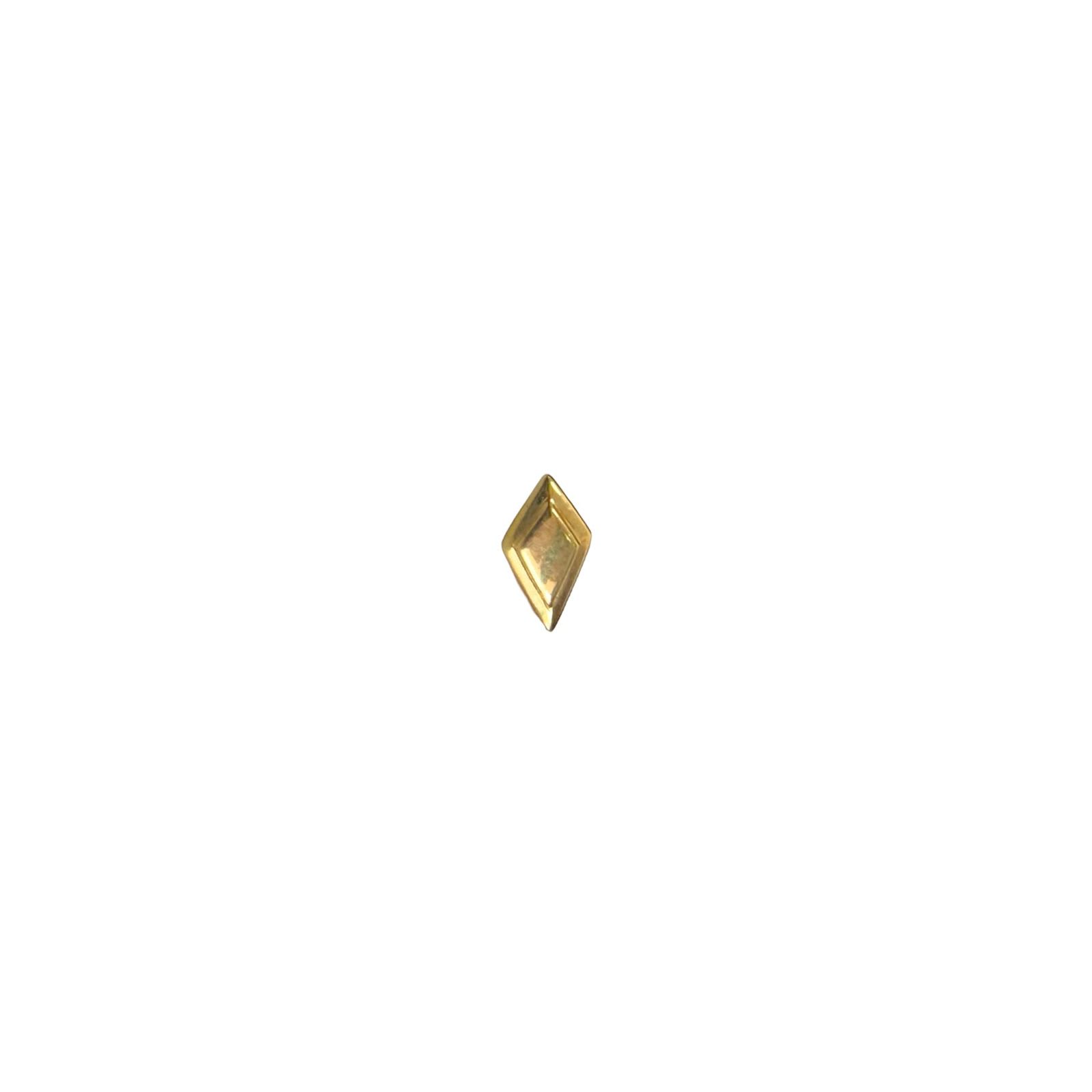 Accesorio oro 18k solido c/ rosca - Rombo oro 18k - Solido